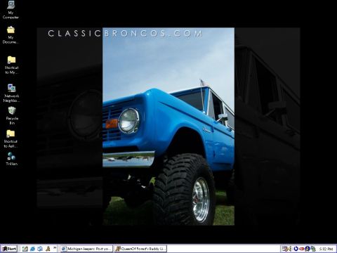 1989 Ford Bronco - My desktop. 7/15/03.