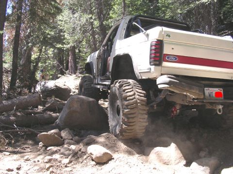 1994 Ford Bronco - this is the start of the Old sluice (before the previous picture). It was a fun section that dave walked right through with 39's and 1 ton…