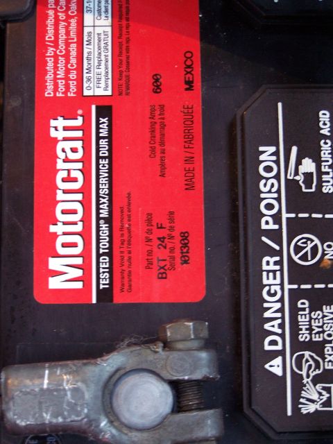 1973 Ford Ranchero - Motorcraft BXT 24F battery; $117CAD @ my local Ford dealer.