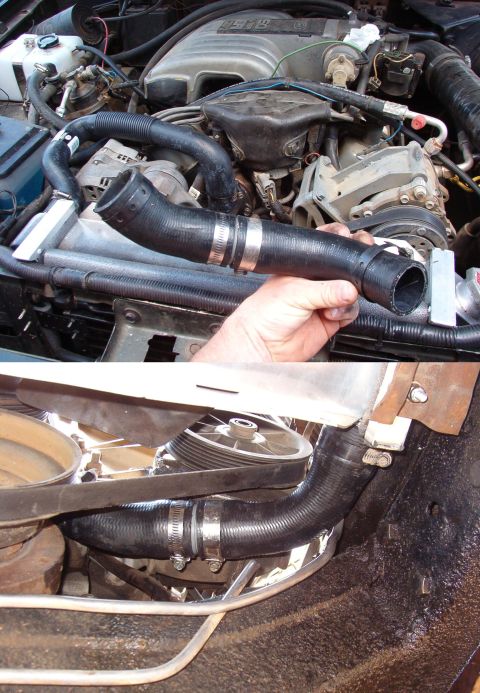 1975 Ford Bronco - After a lot of searching, I learned that the best hoses for this combination are for an '89 Mustang GT. But because of the body lift, I had…