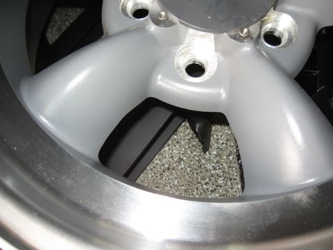 1968 Shelby GT500 - Aftermarket wheel detail, showing the five-spoke design and polished rim.