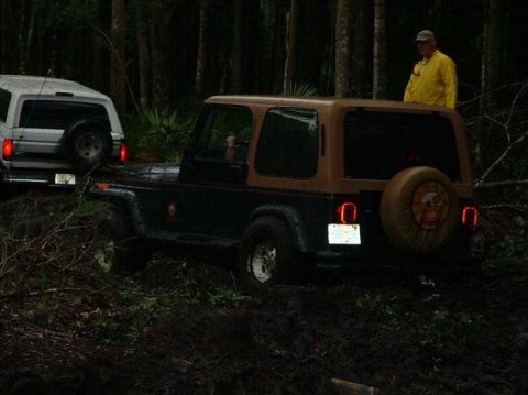 1992 Ford Bronco - Back of my Bronco on Stump Trail, one of the couple of times I was hung up, but I managed to get over this one.