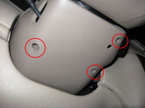2003 Ford Taurus - Remove the three screws under the steering column.