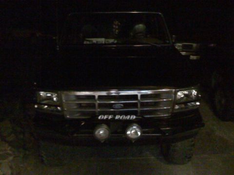 1992 Ford Bronco - 3AM! DONE... With the headlights only :-(