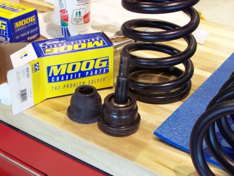 1973 Ford Ranchero - new lower ball joints and coil springs to be installed also.