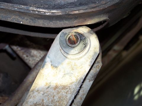 1973 Ford Ranchero - this is the bushing in the lower control arm; this was the good one!