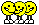 1989 Ford Bronco - Three smiley faces with legs are depicted in this image.