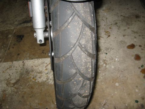 2004 BMW R1150GS ABS Adventure - Front tire at 6k miles.