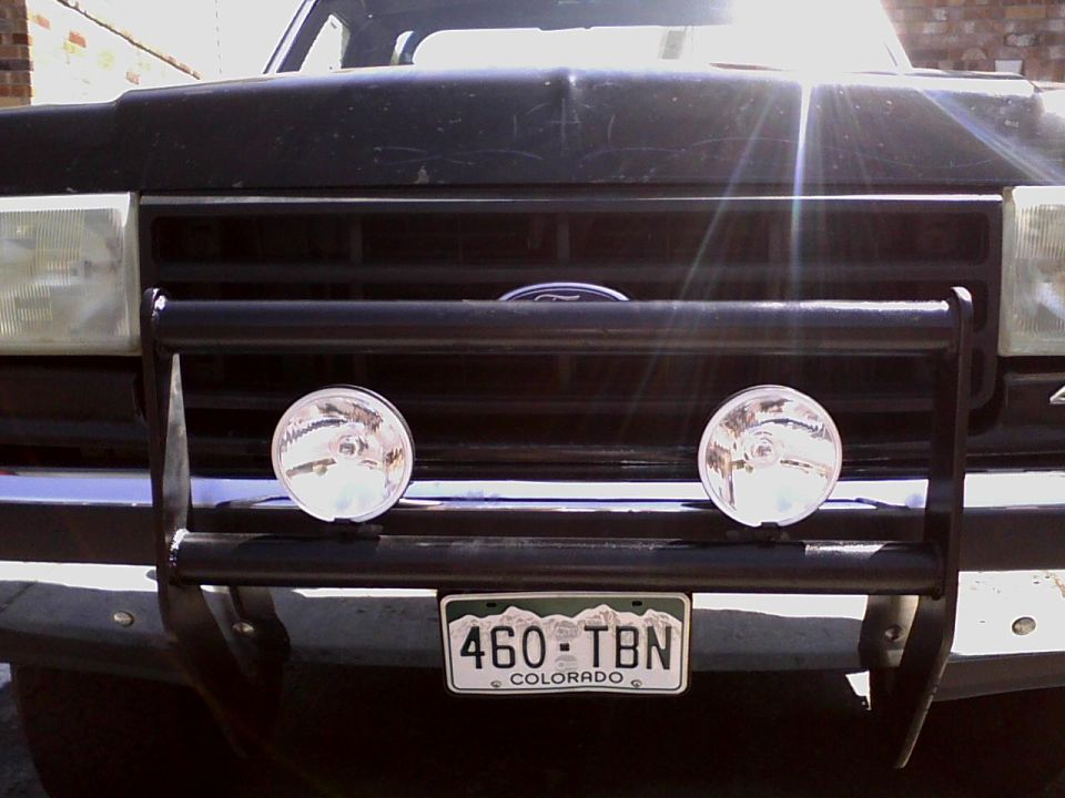 Attached and painted.