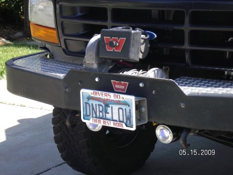 1996 Ford Bronco - The 8274 is a high power, very fast line speed, winch with 150' of cable and fits perfectly into the area that was designed for it in the W…