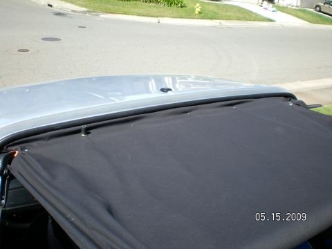1996 Ford Bronco - The soft top is loose since I just removed a few snaps to install & sew in a couple 3 foot lengths of 1/2" aluminum flat bar, I picked up t…