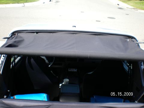 1996 Ford Bronco - The rear corners are going to wrap around the show bar and be attached with some more industrial strength stick-on velcro, & that stuff is…
