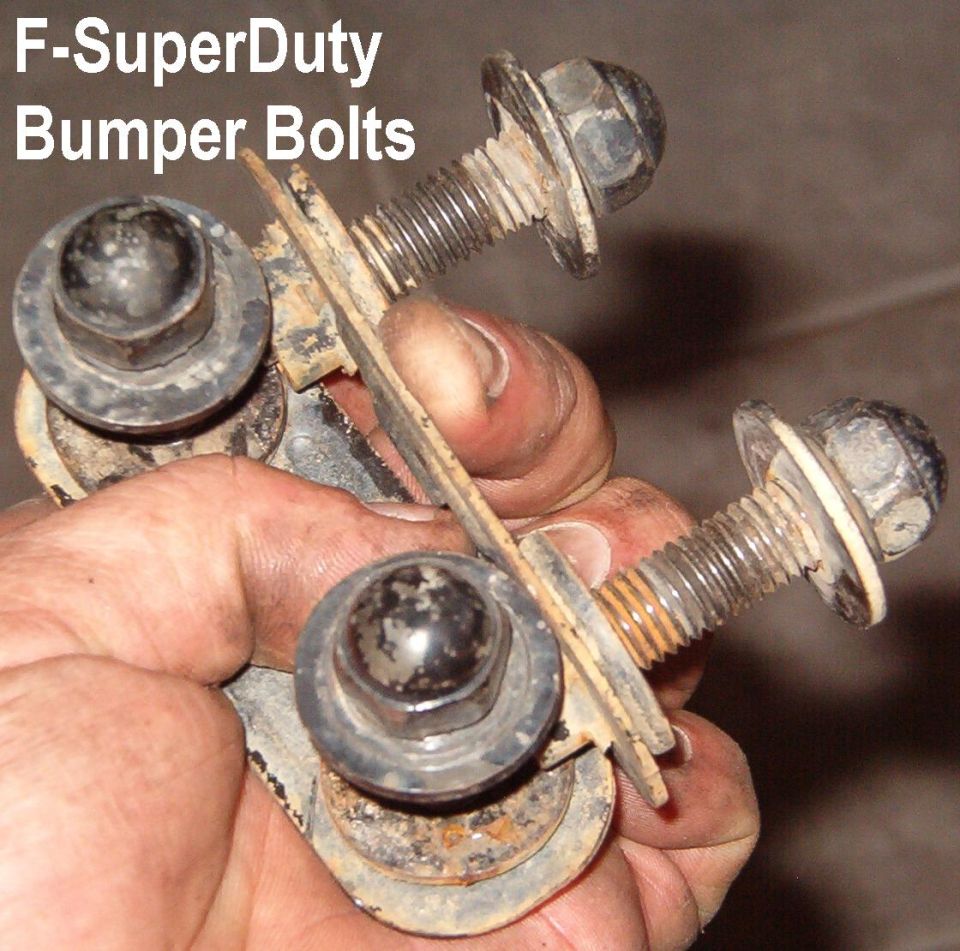 F-SuperDuty Bumper Bolts & Nut Plates