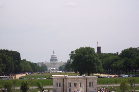 2001 Ford Crown Victoria - A wide view of the National Mall in Washington DC, the Capitol building and surrounding greenery.