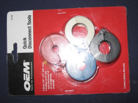 1990 Ford Bronco - Packaging for OEM quick disconnect tools, listing sizes and applications.