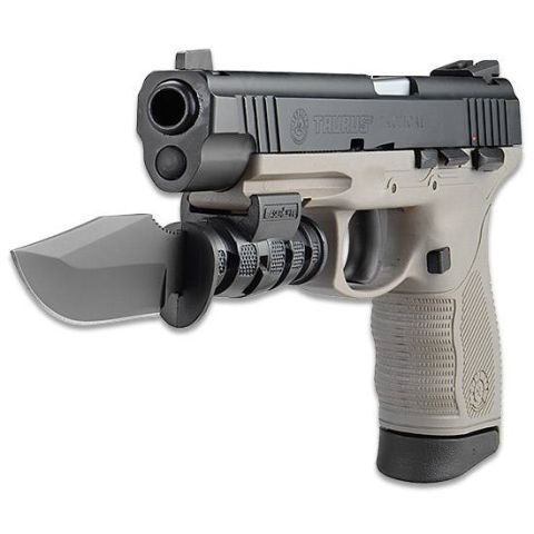 1995 Ford Bronco - Pistol with a knife attachment mounted to the barrel.