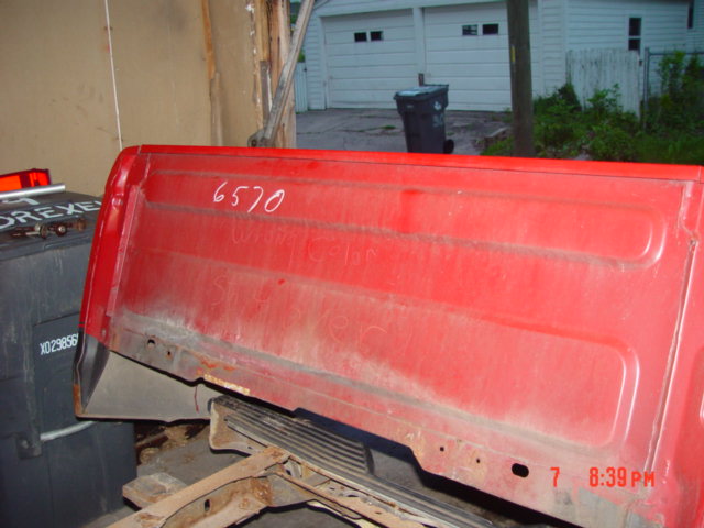 Box off for rust work on back of cab, Box has writing which reads " wrong color start over" they didnt though.