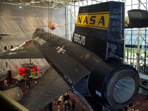 1971 Ford Ranchero - This NASA aircraft, marked with 66670, is displayed indoors with people observing it.