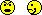 1998 Ford Crown Victoria - A pair of pixelated emoticons, one displaying anger and the other happiness, against a dark background.