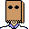 1998 Ford Crown Victoria - A person's head is covered by a paper bag with crudely drawn eyes.