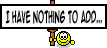 1998 Ford Crown Victoria - A comic panel displays the text 'I HAVE NOTHING TO ADD...' above a simple cartoon character.