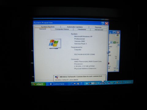 2007 Subaru Impreza - This is a screenshot of a computer's system properties, detailing its operating system and hardware specifications.