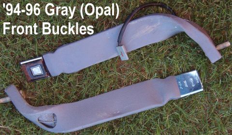 1983 Ford Bronco - SOLD Light Gray (Opal) Front Seat Belt Buckles for captain's chairs Note surface rust on buckles can be easily spray-painted using the proc…