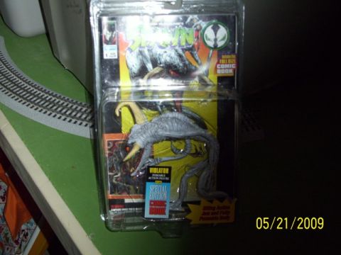 1991 Ford Bronco - Spawn Violator action figure and comic book in original packaging.