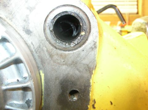 1985 Ford Bronco II - Get an item such as an allen wrench approx the same size as the punch and reach into the p.t.o. hole and hold the fork on the shift ring. T…