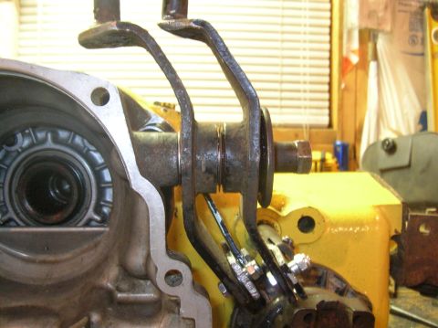 1985 Ford Bronco II - I tried to thin two identical shifters as much as possible, and added metal bushings and a longer bolt. I also greased the crap out of it a…