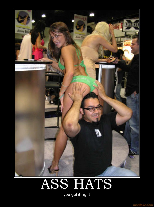Demotivational poster of people at an indoor event, no vehicle shown.