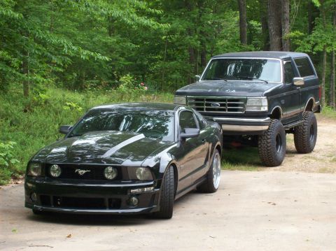 both my girls - 2007 Ford Mustang