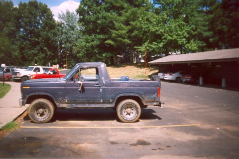 1982 Ford Bronco - topless shot
