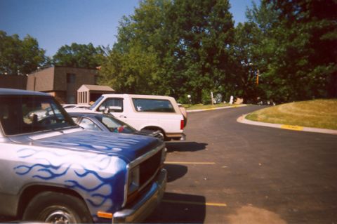1982 Ford Bronco - a bronco that has been in the parking lot of my apartments