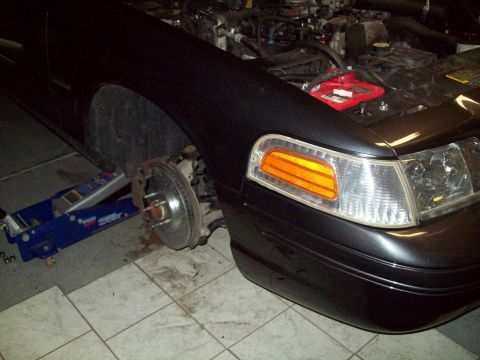 2004 Ford Crown Victoria - 2004 Ford Crown Victoria LX Sport-Slotted & drilled brake rotors