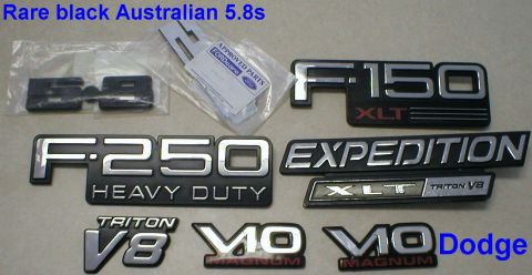 1983 Ford Bronco - Various emblems. Sold black 5.8s & TritonV8