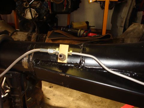 1989 Ford Bronco - Drivers side flex line connects to the block