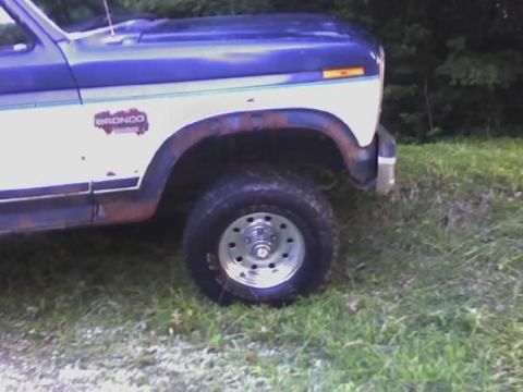 1986 Ford Bronco - tire clearence