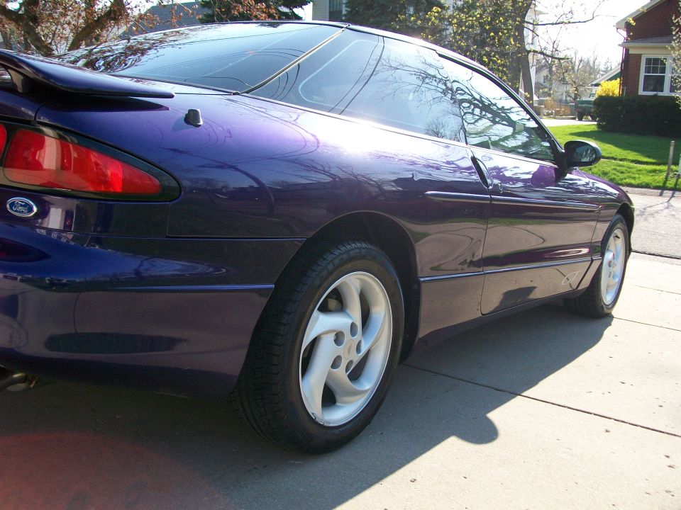Purple 1997 Ford Probe rear quarter view
