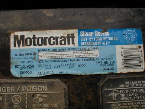 1983 Ford Bronco - This is the best battery for the money (now renamed TestedToughMAX). ~$140 (during sales) with an 8-year [url=http://www.motorcraft.com/ser…