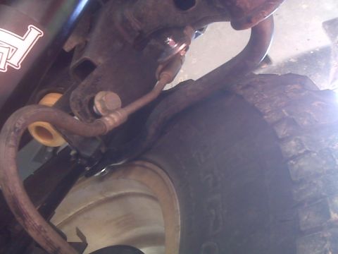 2008 Jeep Wrangler - Detail of suspension system components, likely from a Jeep Wrangler.