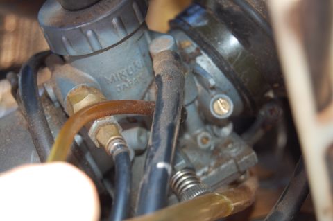 1985 Ford Ranger - Close-up view of a Mikuni carburetor, with "JAPAN" clearly visible on the casing.
