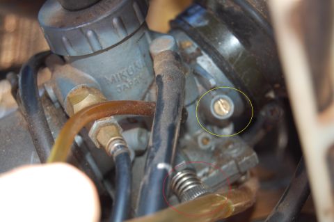 1985 Ford Ranger - A Mikuni carburetor, likely from a motorcycle, is shown in detail with specific components highlighted.