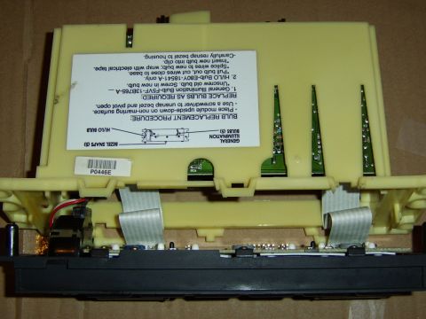 1996 Mercury Grand Marquis - Had to change a bulb on the face plate, the following pictures are of the EATC head unit *Face plate disengaged