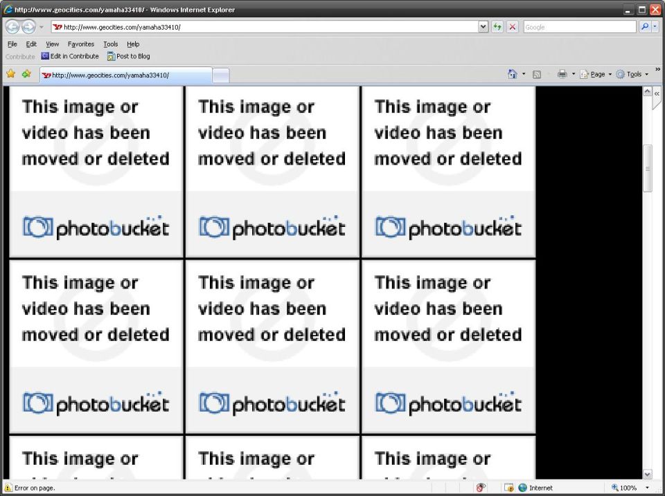 Photobucket placeholder images covering original content