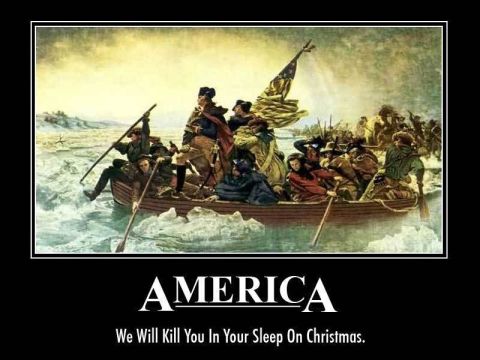 1988 Ford Bronco - This is a painting depicting George Washington crossing the Delaware River.