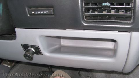 1996 Ford C-350 (Centurion Conversions) - Interior view of a 1996 Ford C-350 (Centurion Conversions) showing dashboard controls.
