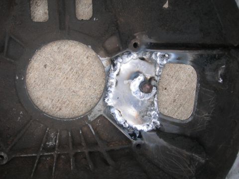 1984 Ford Bronco - When you look at the front you may think "That looks goofy!". Well, that is a plate welded on the inside to give it strength. The casting i…