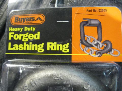 1978 Ford Bronco - Packaging for a Buyers Heavy Duty Forged Lashing Ring, including part number 02055 and a product illustration.