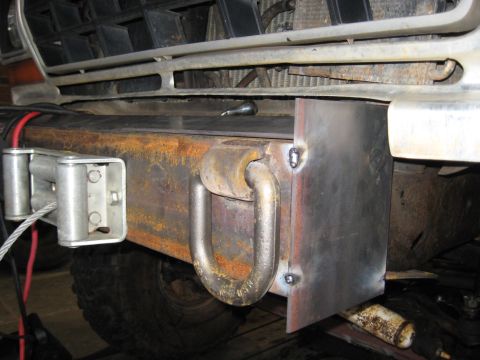1978 Ford Bronco - This photo shows a heavily modified front bumper with a winch and tow hook, not a stock 1978 Ford Bronco.